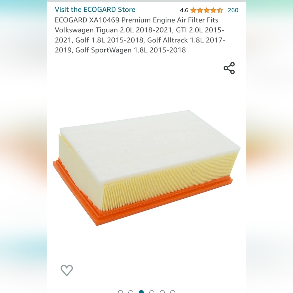 ECOGARD Auto Premium Air Filter XA10469 - Picture 6 of 11